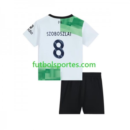 Camiseta Liverpool Dominik Szoboszlai 8 Niño Segunda Equipación 2023